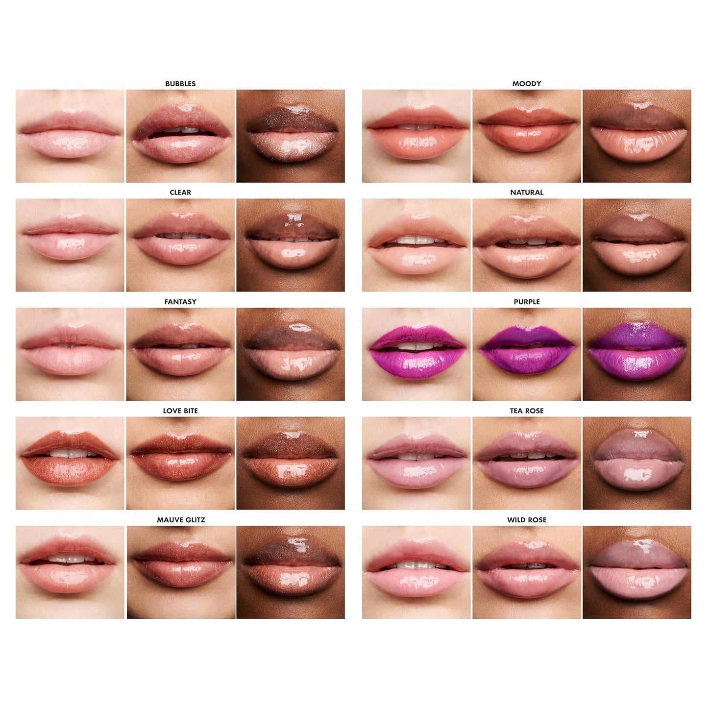 e.l.f. Cosmetics Lip Lacquer Clear Hydrating Gloss Non-Sticky High Shine 2 Pack