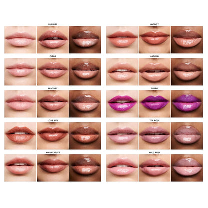 e.l.f. Cosmetics Lip Lacquer Clear Hydrating Gloss Non-Sticky High Shine 2 Pack