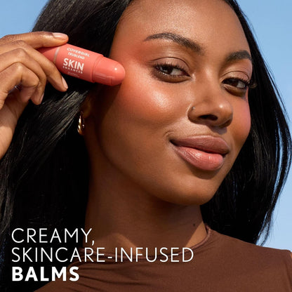 CoverGirl Trublend Skin Enhancer Blush Balm Stick, 210 Radiant Peach, Vegan Form