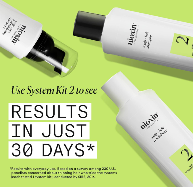 NIOXIN System 2 Scalp Care Conditioner, Hair Thickening For Natural Hair 10 floz