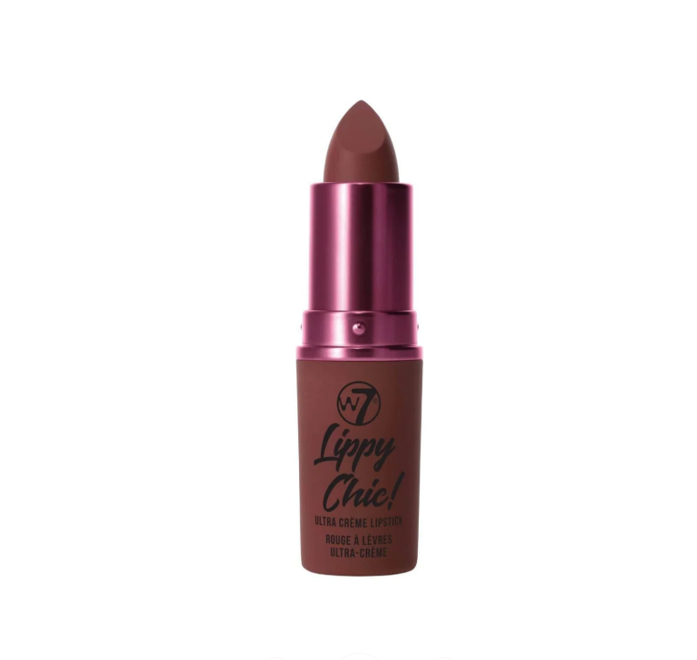 W7 Lippy Chic Ultra Creme Lipstick Sarcasm - Highly Pigmented Creamy Lip Color
