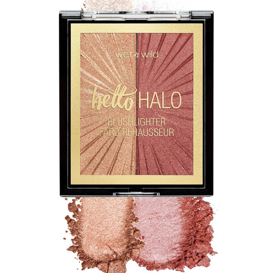 Wet n Wild MegaGlo Blushlighter, Blendable Blush & Highlighter Set, Flash Me