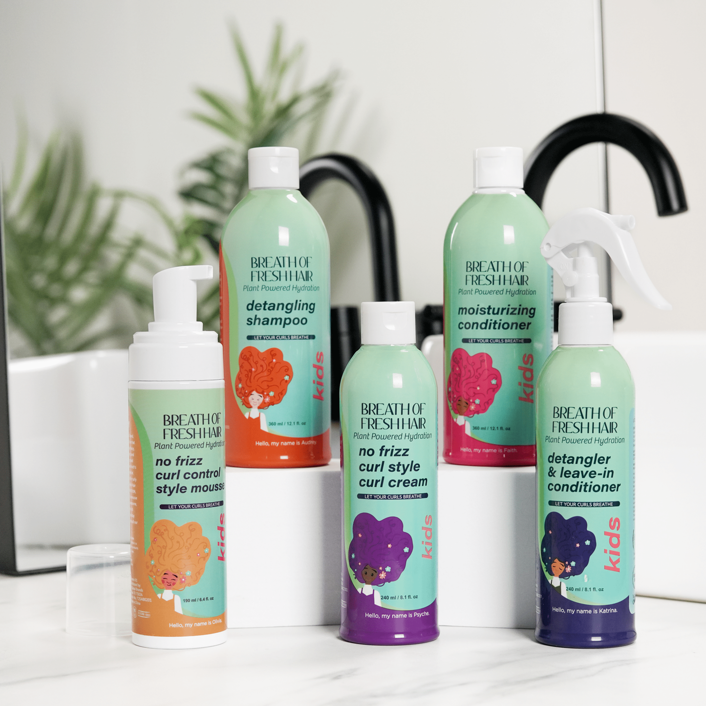 3 Pack Urban Hydration Breath Of Fresh Hair Kids Style Lotion 8oz Natural Hair
