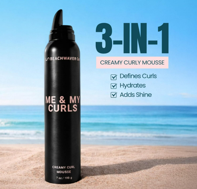 Beachwaver The Co. Me & My Curls Creamy Curl Mousse Lightweight, 7 oz