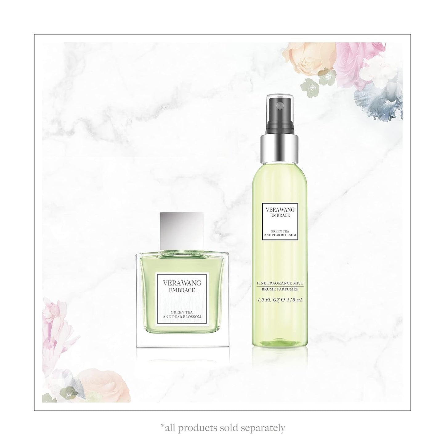 Vera Wang Embrace Eau de Toilette Spray for Women, Green Tea & Pear Blossom 1 Fl