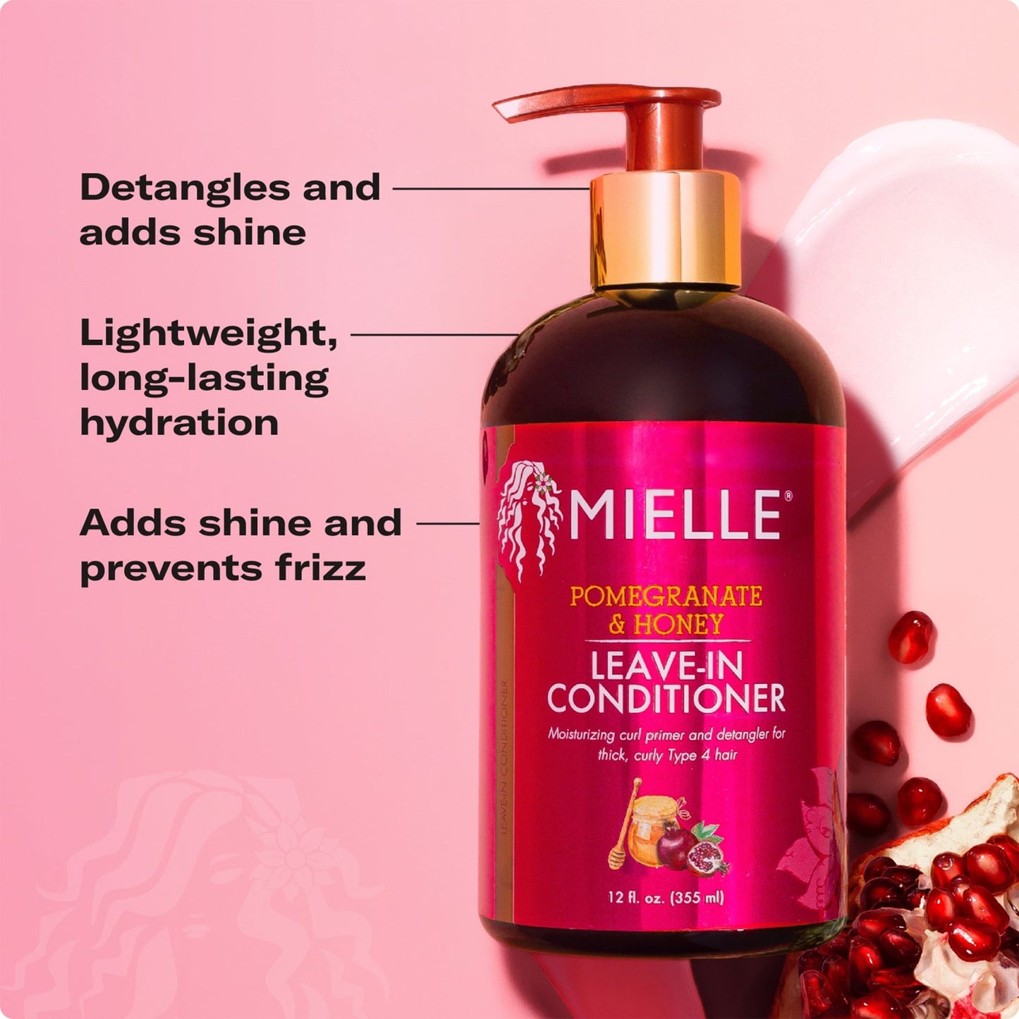 Mielle Pomegranate & Honey Leave-In Conditioner - 12 fl. oz.