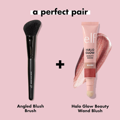 e.l.f. Angled Blush Brush, Face Makeup Brush For A Sculpted Look, 1 each