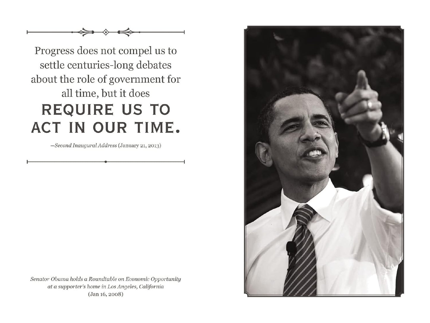 Barack Obama Signature Notebook Journal Inspiring Curious Minds Vol 11