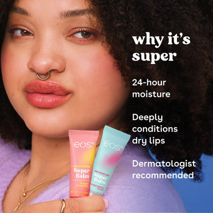 eos 24HR Moisture Super Balm- Watermelon Frose & Mango Melonade, 2 Count