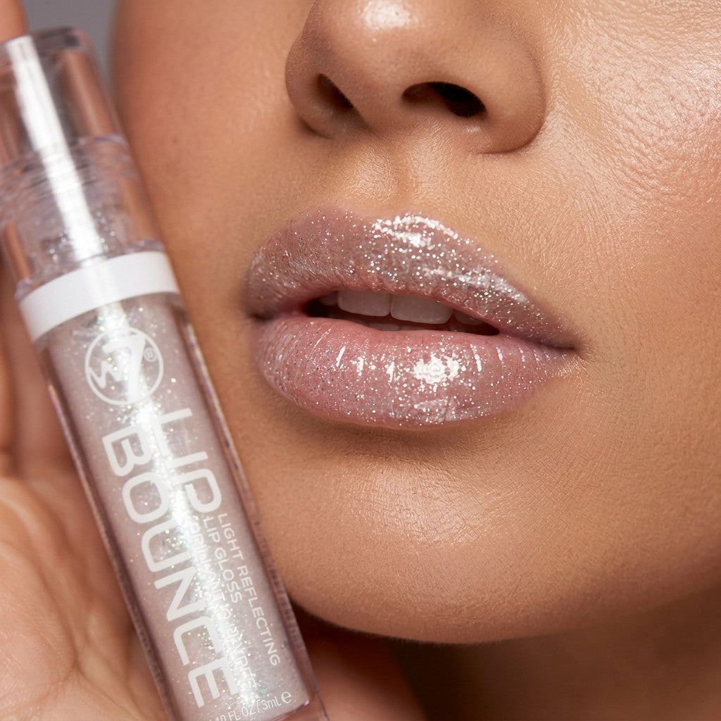 W7 Lip Bounce Light Reflecting Lip Gloss Poppin High Shine Shimmer Glitter 3ml