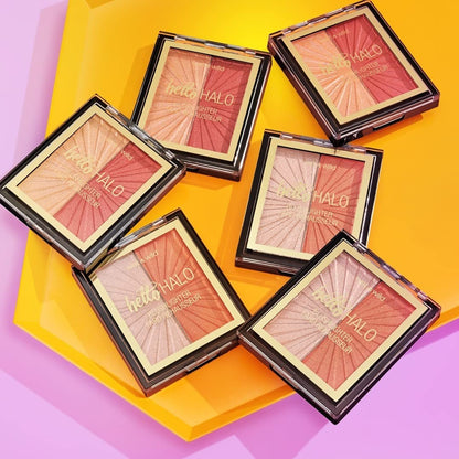 Wet n Wild MegaGlo Blushlighter, Blendable Blush & Highlighter Set, Flash Me