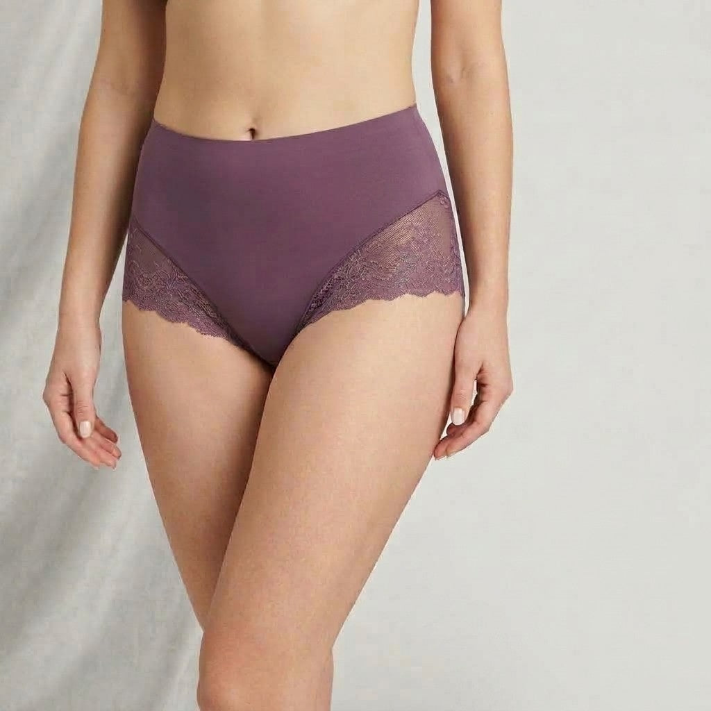 SPANX supersmooth Undie-tectable Lace Hipster Large Prune