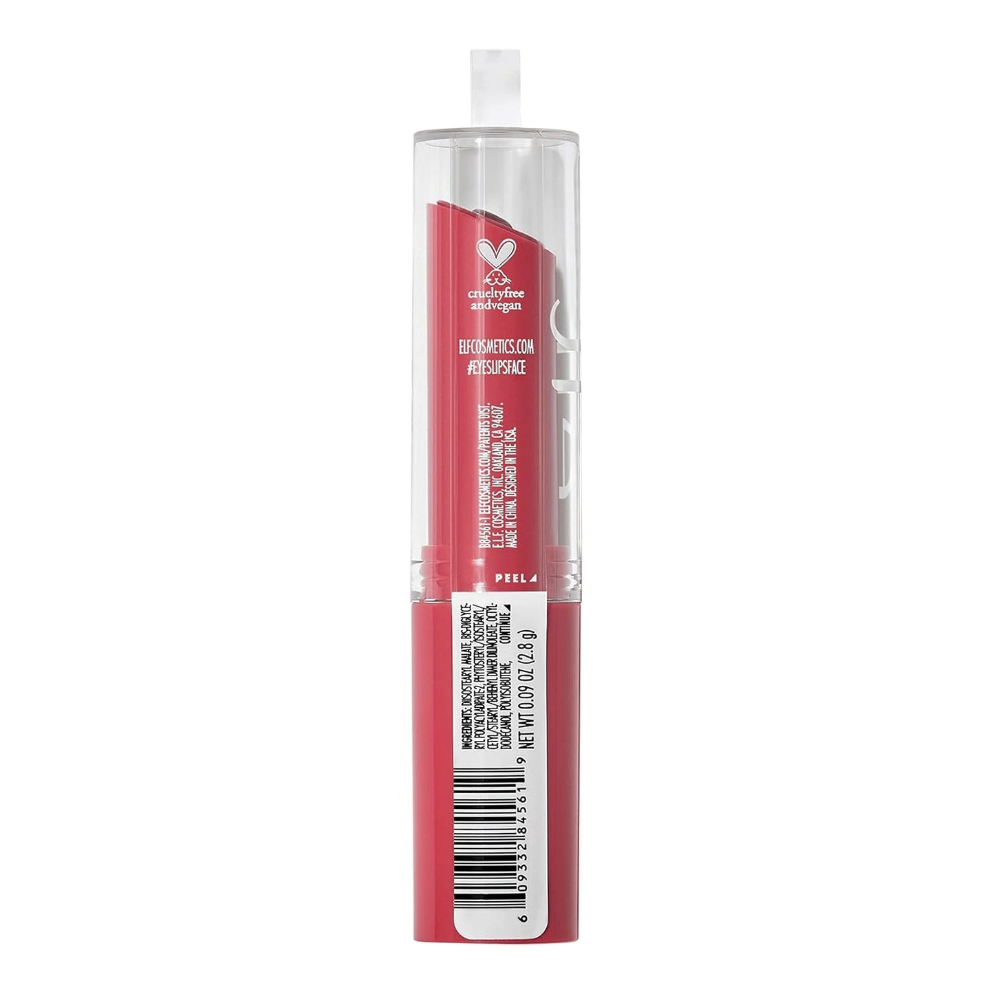 e.l.f. Hydrating Core Lip Shine with Shea Butter & Vitamin E, Lovely Light Red