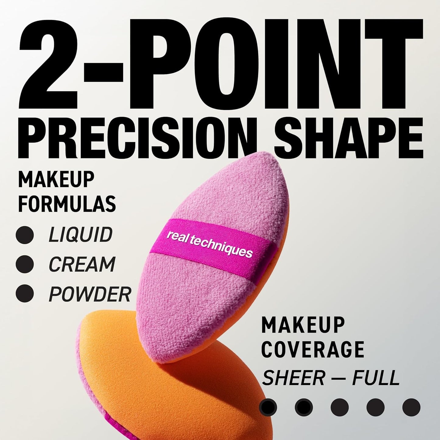Real Techniques Miracle 2-In-1 Powder Puff, 1 Count
