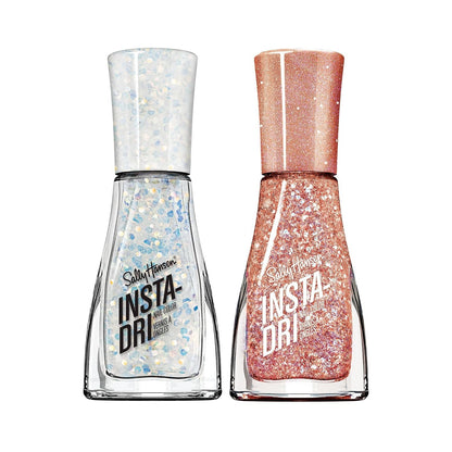 Sally Hansen Insta-Dri®, Twinkle, Twinkle and Shooting Star, Quick Dry, Long Lasting, Streak-Free Shine, Glitter Nail Polishes
