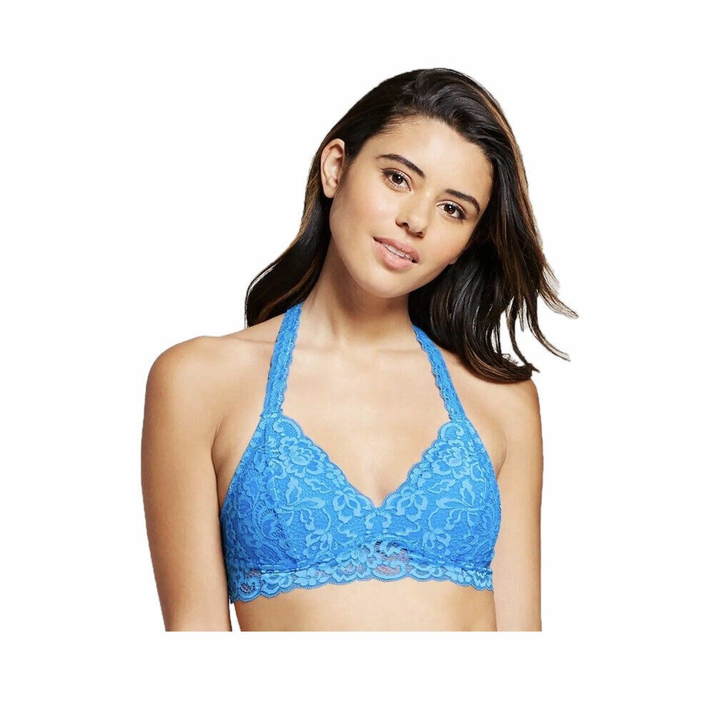 Xhilaration Women Lace Racerback Padded Bralette