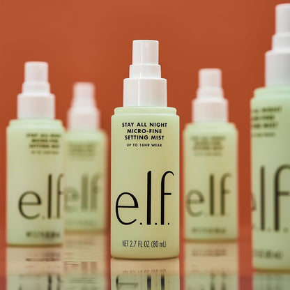 e l f Stay All Night Micro Fine Setting Mist Hydrating Refreshing Makeup Setting Spray For 16HR Wear time Vegan Cruelty Free 2 7 Fl Oz