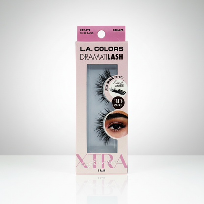 L.A. Colors DramatiLash Xtra Cat-Eye False Eyelashes Luxe Mink Effect CBEL375