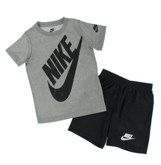 Nike Boys' Dri-FIT Sportswear T-Shirt and Mesh Shorts 2-Piece Outfit Set, 2T
