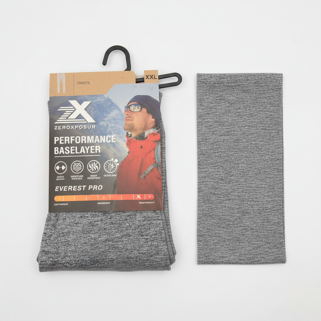 ZeroXposur Mens XXL Everest Pro Heavyweight Thermal Baselayer Pants Charcoal
