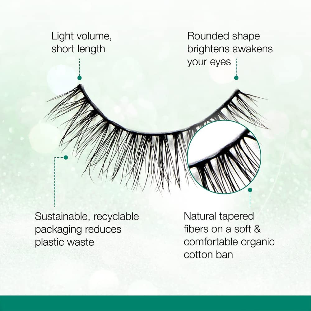 Ardell Eco Lashes 451, Lightweight Natural Look, 1 Pair False Eyelashes