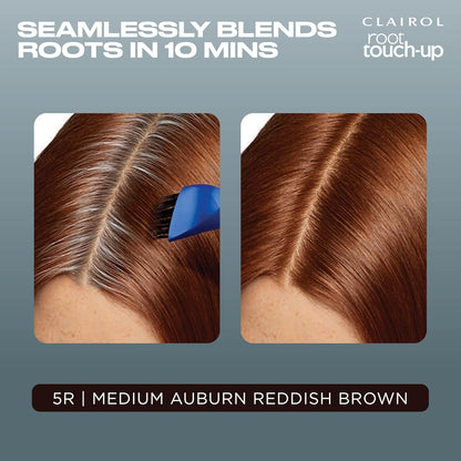 Clairol Root Touch-Up by Nice'n Easy Permanent Hair Dye, 5R Medium Auburn 1 Pack