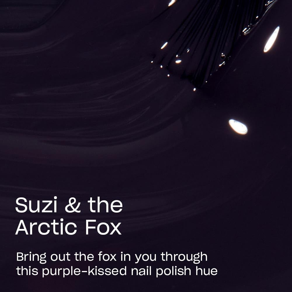 OPI Nail Lacquer Classic Nail Polish, Suzi & the Arctic Fox Opaque Dark Gray