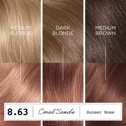 Clairol ColorStrong Permanent Hair Dye Ammonia-Free, 8.63 Sunset Rose, 1 Pk