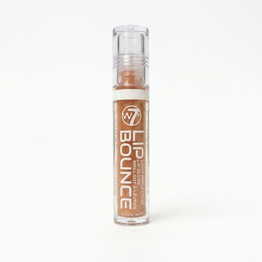 W7 Lip Bounce Light Reflecting Lip Gloss Tan Rose Shimmer High Shine 3ml New