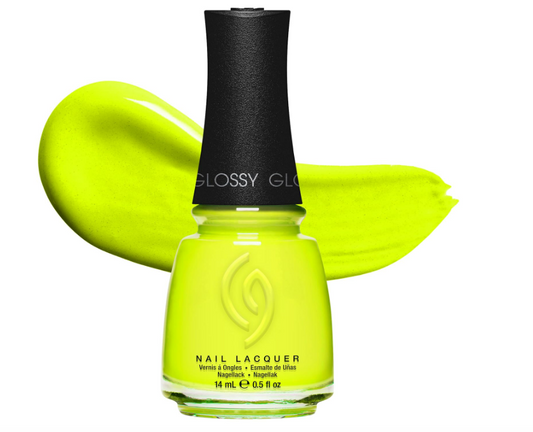 China Glaze CG Nail Lacquer Tropic Like It's Hot – Neon Yellow Green Nail Polish