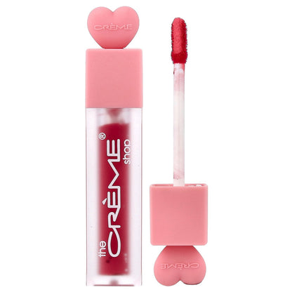 The Creme Shop Glossy 12 HR + Lip Stain, Wine & Dine, 0.194 oz (5.5 g)