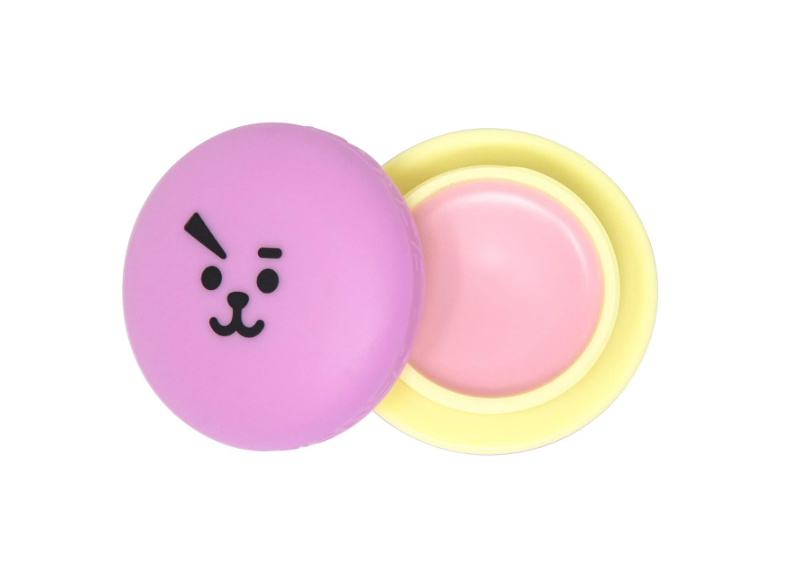 The Crème Shop BT21 COOKY Macaron Lip Balm - Rose