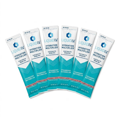 Liquid IV Sugar-Free Strawberry Watermelon Hydration Multiplier 6 Count Pack