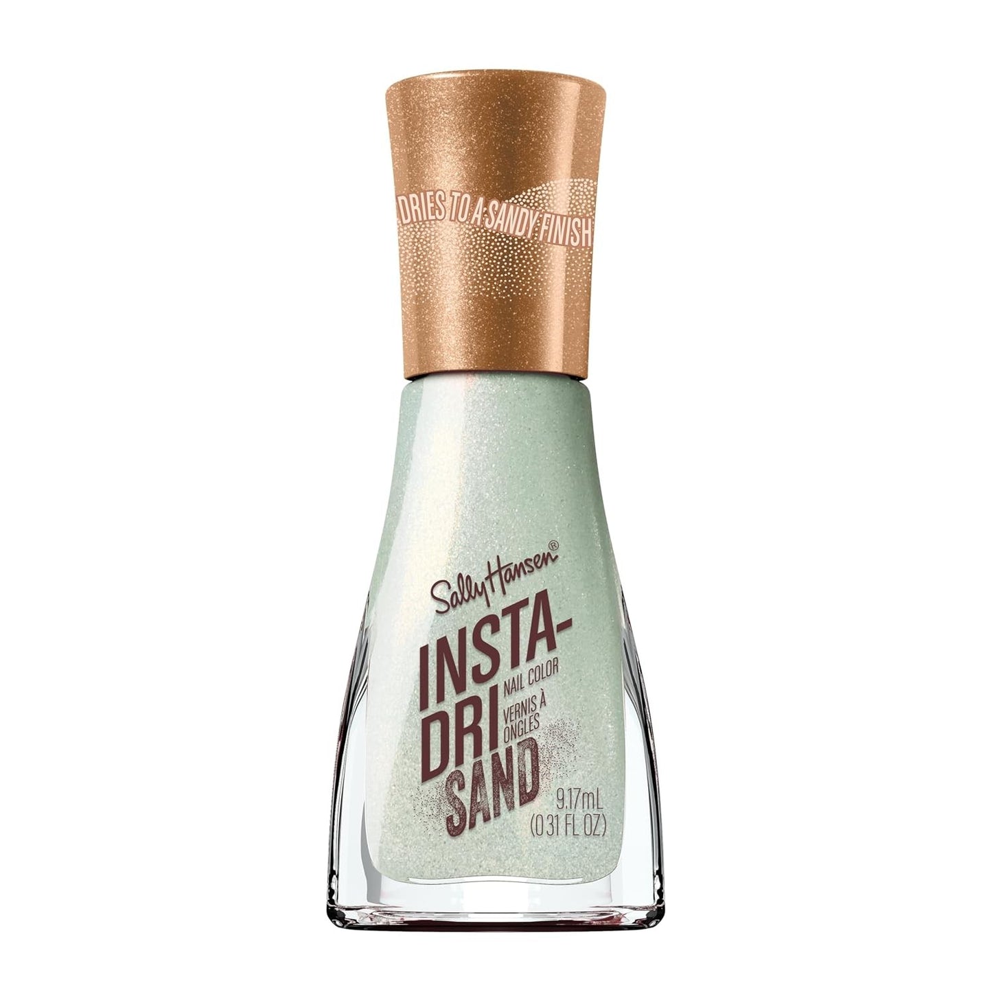 Sally Hansen Insta-Dri 136 Fast Gritty Sage Green Sand Nail Polish Quick Dry