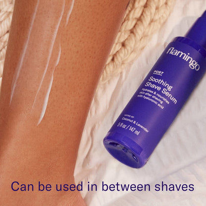 2 Pack Flamingo Women's Post-Shave Soothing Body Serum Coconut Lavender 5 oz