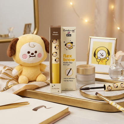 The Creme Shop BT21 Chimmy Flex Brow Flexible Fiber Brow Gel Deep Brown 0.09 oz