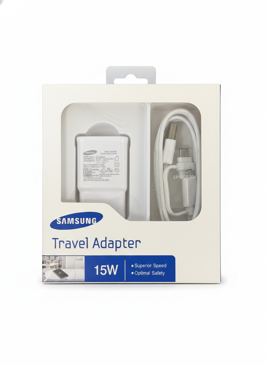 Samsung Adaptive Charging Travel Wall Plug, USB-C & Micro USB Adapter - OEM