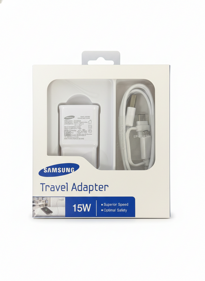 Samsung Adaptive Charging Travel Wall Plug, USB-C & Micro USB Adapter - OEM