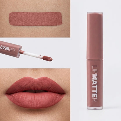 W7 Lip Matter Soft Matte Liquid Lipstick All Talk Nude Pink Long Lasting Vegan