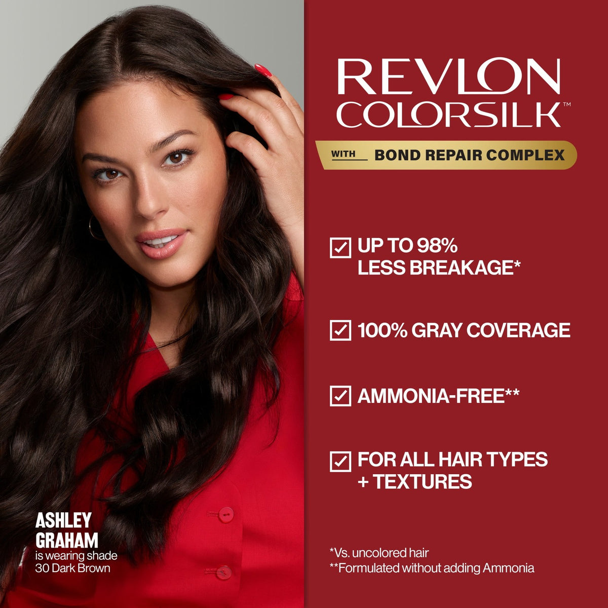 Revlon ColorSilk Permanent Hair Color, Bond Repair Complex, 61 Dark Blonde, 1 pack