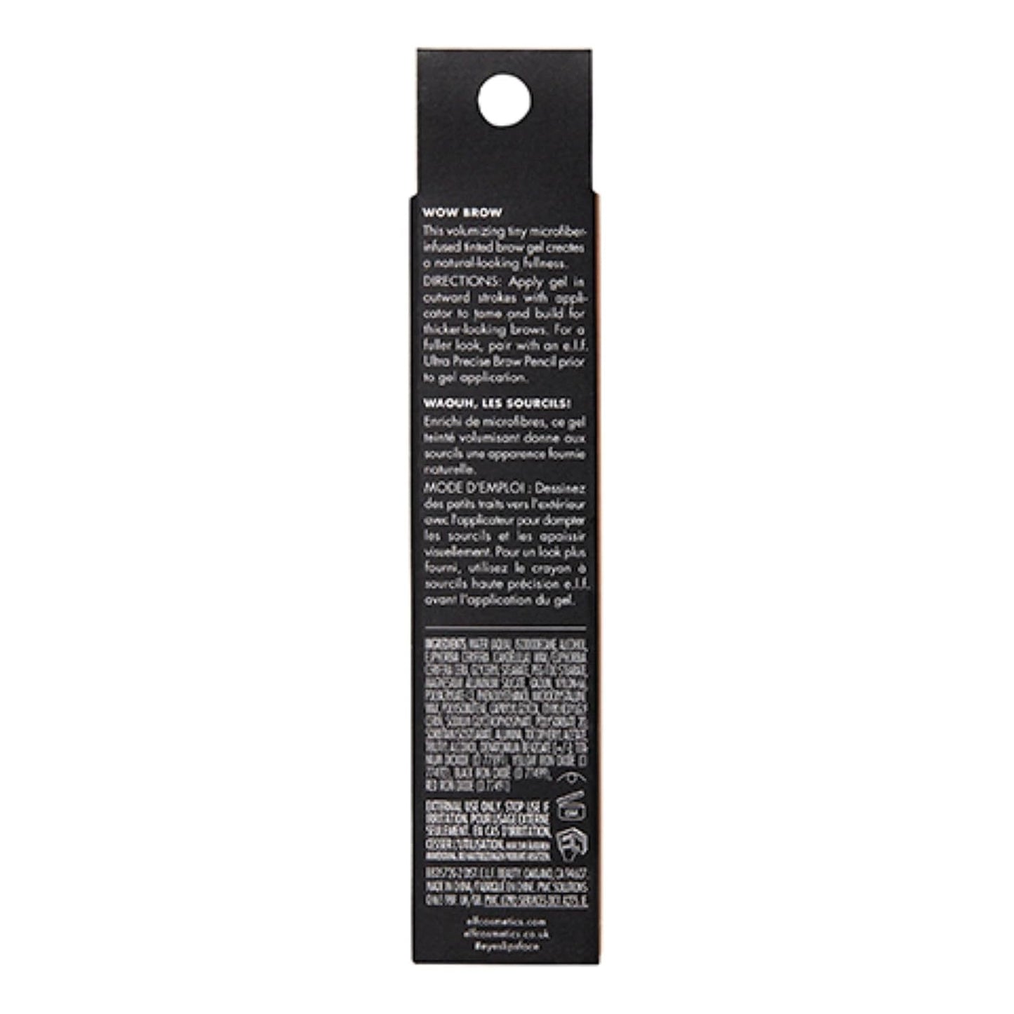 e.l.f. Wow Brow Gel, Volumizing, Buildable, Wax-Gel Hybrid, Creates Full, Taupe