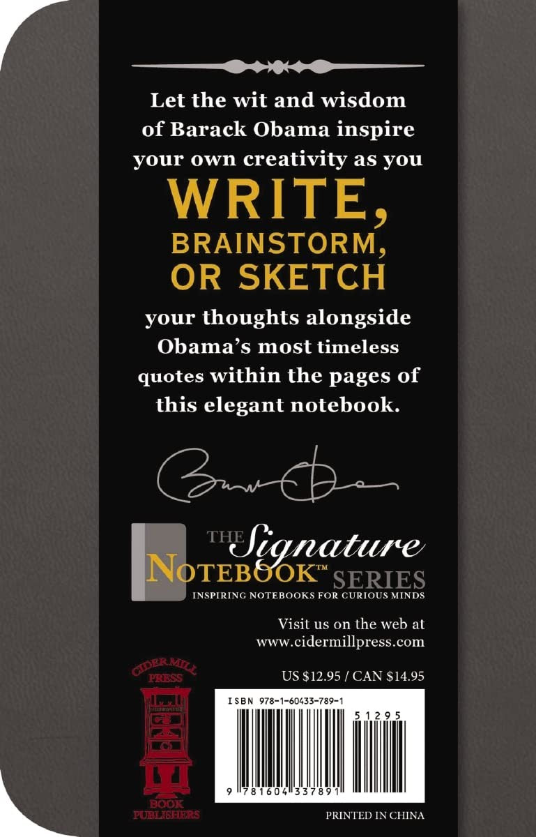 Barack Obama Signature Notebook Journal Inspiring Curious Minds Vol 11