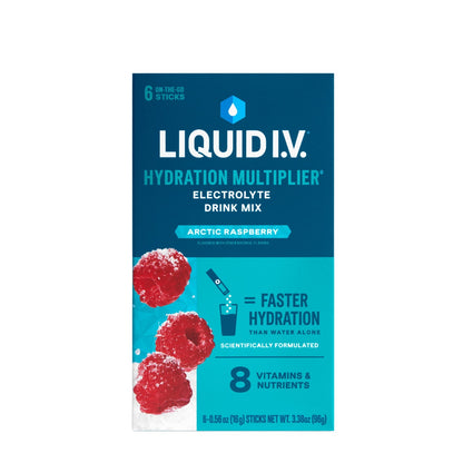 Liquid I.V. Hydration Multiplier Arctic Raspberry Electrolyte Drink Mix 4pk 24ct