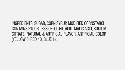 Shaq-A-Licious XL Sour Gummies Watermelon Mixed Berry Pineapple 6.2 oz Bag