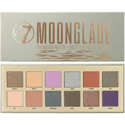 W7 Moonglade 12 Shade Eyeshadow Palette Matte Shimmer Pigmented Vegan