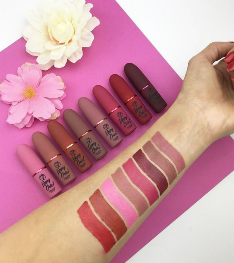 W7 Lippy Chic Ultra Creme Lipstick Sarcasm - Highly Pigmented Creamy Lip Color