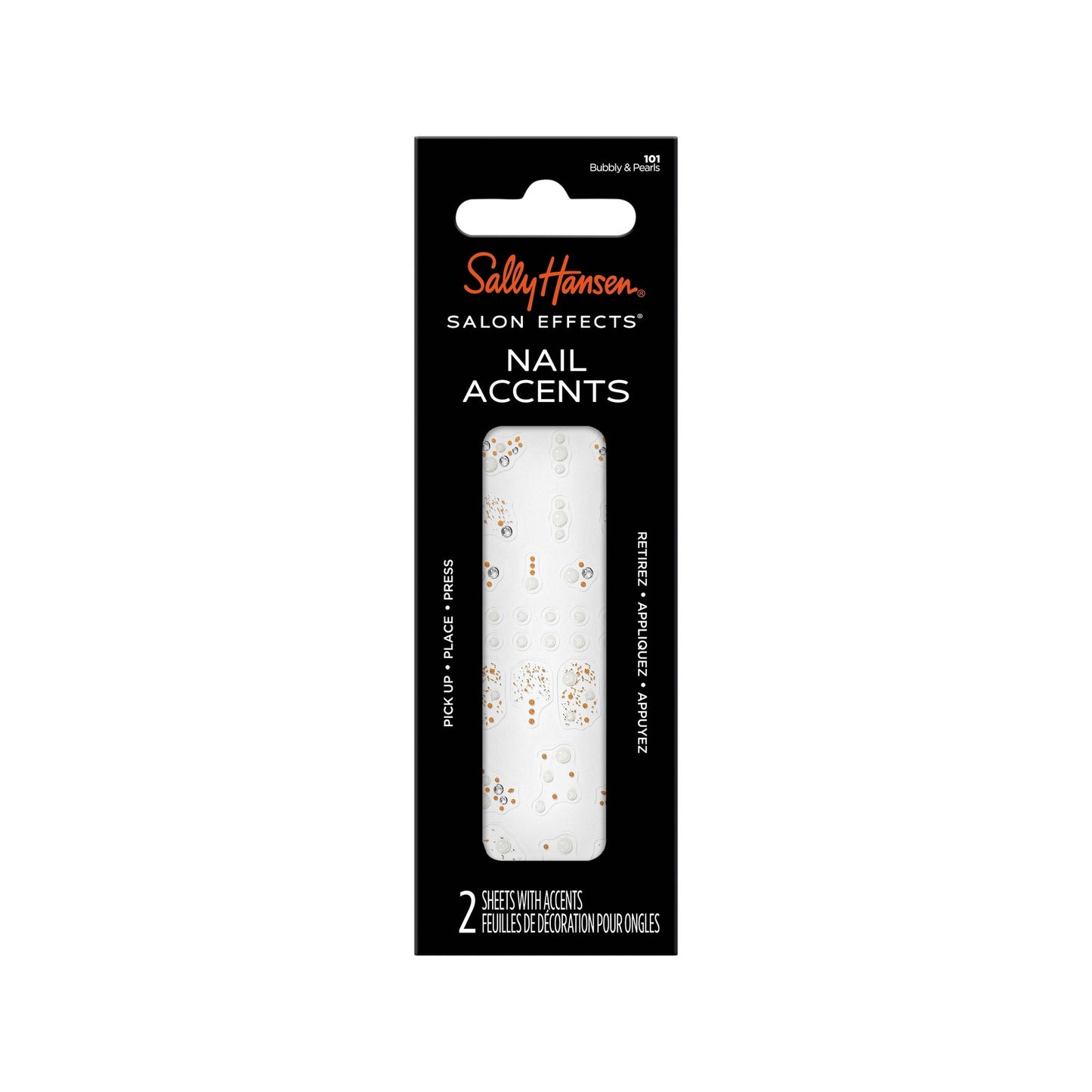 Sally Hansen Salon Effects Nail Accents, Bubbly & Pearls, Bubbly & Pearls