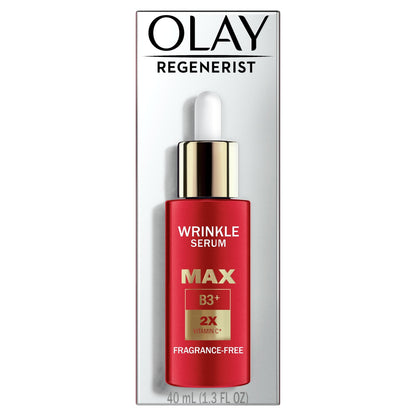 Olay Regenerist Wrinkle Serum MAX with B3+ 2X Peptides, 1.3 fl oz