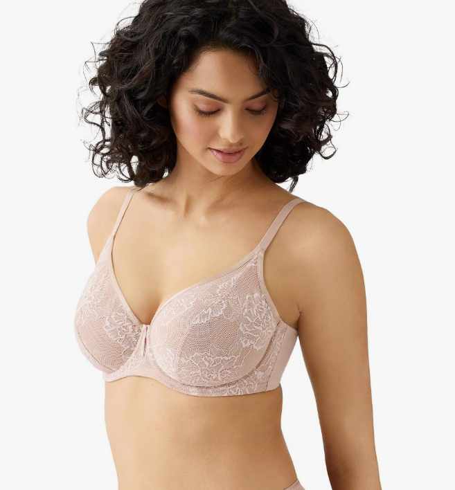 Wacoal Women's Full Bloom Unlined Underwire Full Coverage Bra, Rose Dust 40G