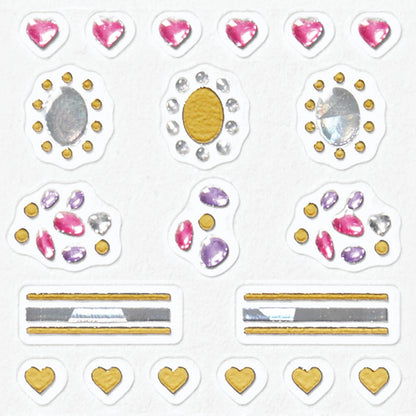 Sally Hansen Salon Effects Nail Accents | Easy to Use, No Commitment, Mix and Match Designs | Nail Art Decals for Polish or Bare Nails | Princess Cut | Heart Shaped and Jewel Designs